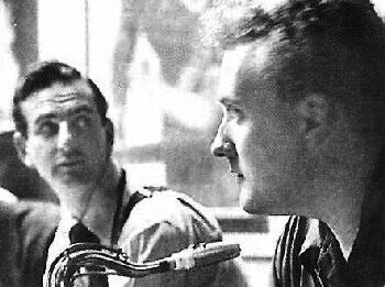 Early 1950s with Ronnie Scott (left)